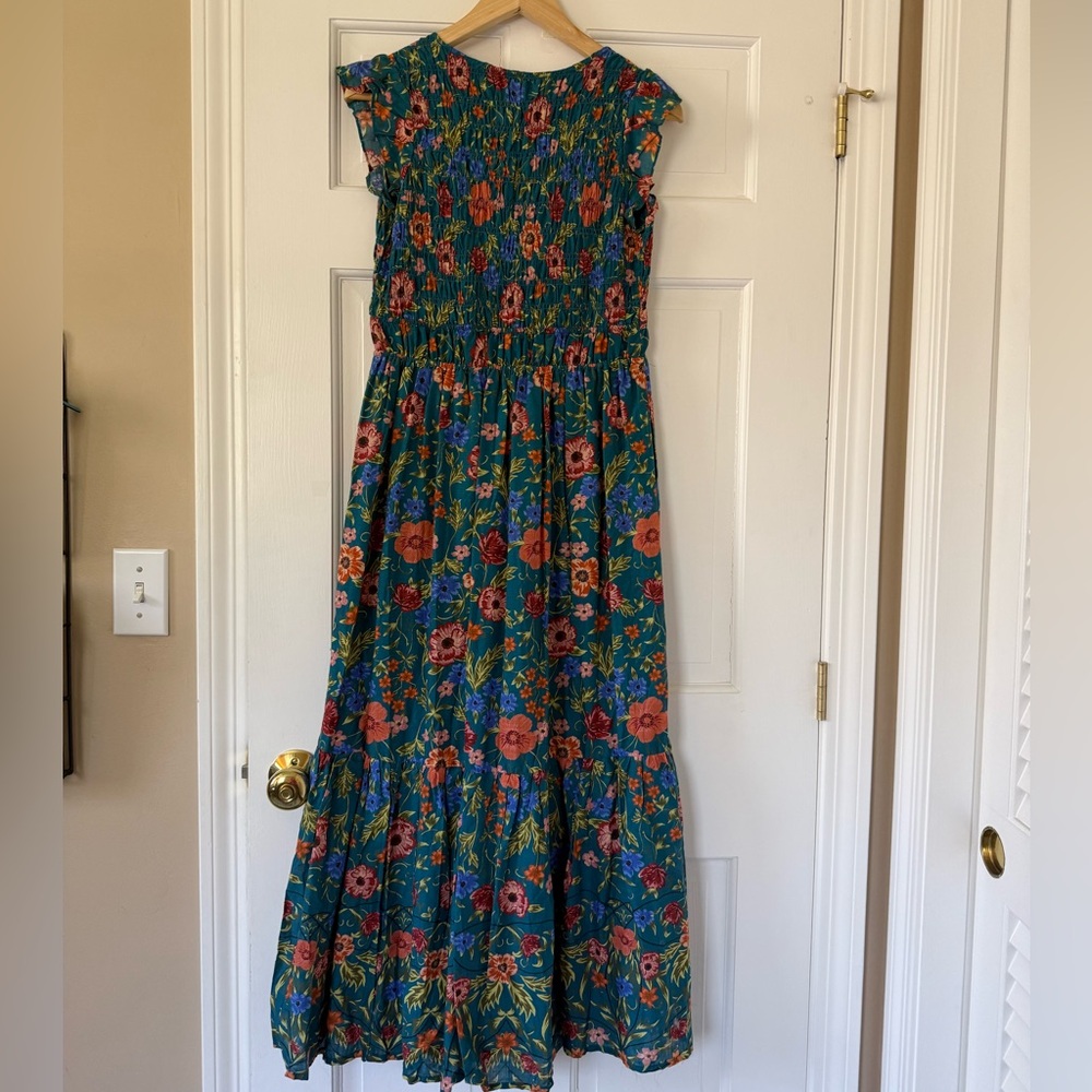 NWT Anthropologie The Peregrine Midi Dress in “Wedgewood Blue”, XS - Picture 2 of 7
